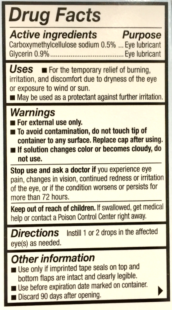 리프레시 Refresh 옵티브 인공눈물 15ml