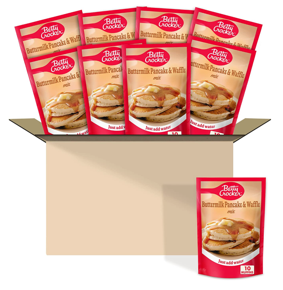 제너럴밀즈 General Mills 베티크로커 버터밀크 팬케이크 & 와플 믹스 191g 9ct (1.71kg)