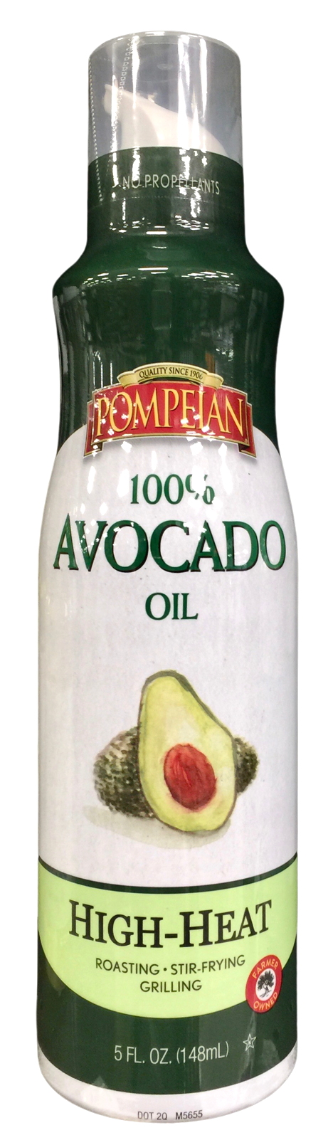 폼페이안 Pompeian Non-GMO 100% 퓨어 아보카도 오일 스프레이 148ml *당뇨/케토친화*