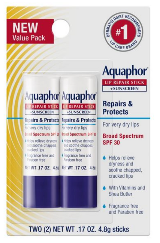 아쿠아포어 Aquaphor 립 리페어 스틱 SPF 30 4.8g 2ct (9.6g)