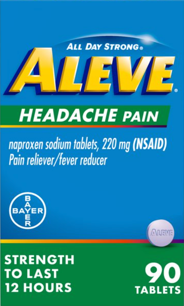 바이엘 알레브 나프록센나트륨 220mg 두통 90정