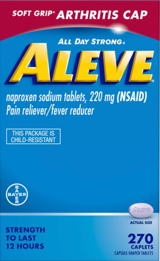 바이엘 알레브 나프록센나트륨 220mg 이지오픈캡 270정