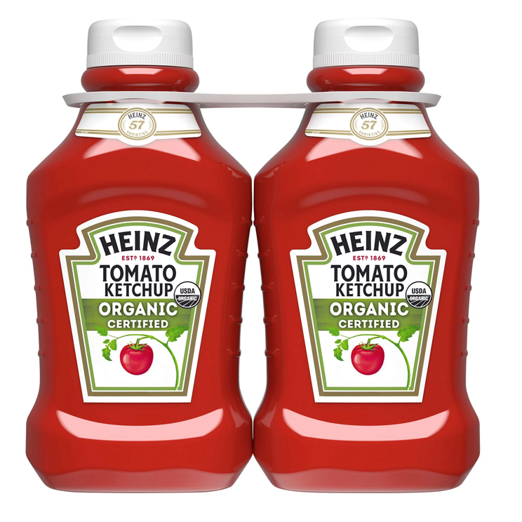 하인즈 Heinz 유기농 글루텐-프리 케첩 1.24kg 2개 (2.48kg)