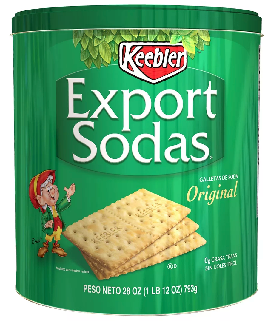 키블러 Keebler 엑스포트 소다 오리지널 무설탕 크래커 Tin 793g