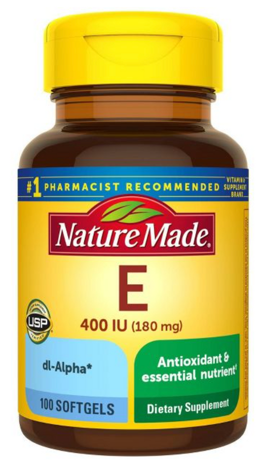 네이처메이드 Nature Made 비타민 E 180mg (400 IU) 100 액정