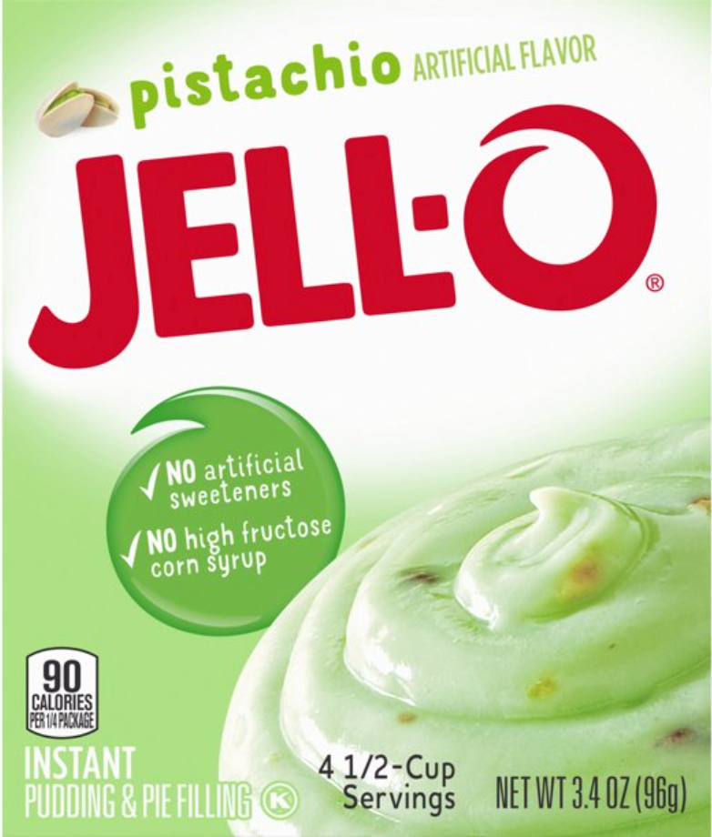 크래프트 Kraft 젤로 피스타치오 푸딩 & 파이 필링 믹스 96g 4팩 (384g)