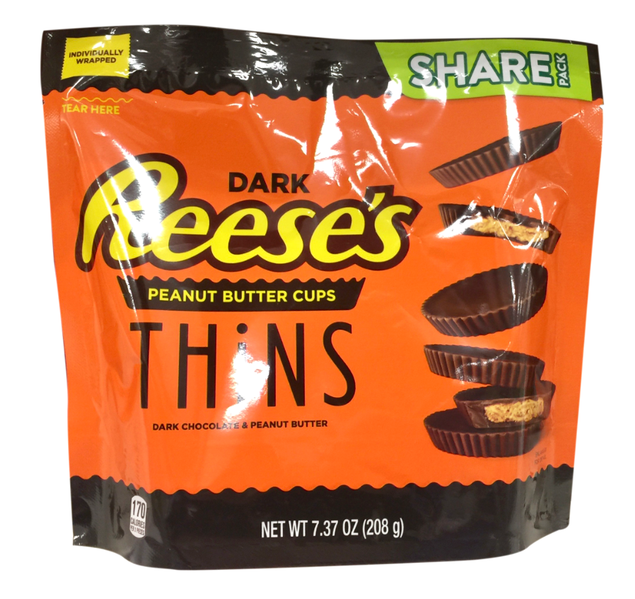 허쉬 리세스 글루텐-프리 다크초콜렛 땅콩버터컵 씬즈 208g