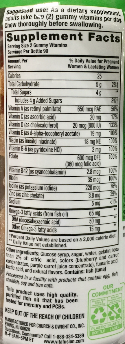 비타퓨전 프레나탈 멀티 거미 180정