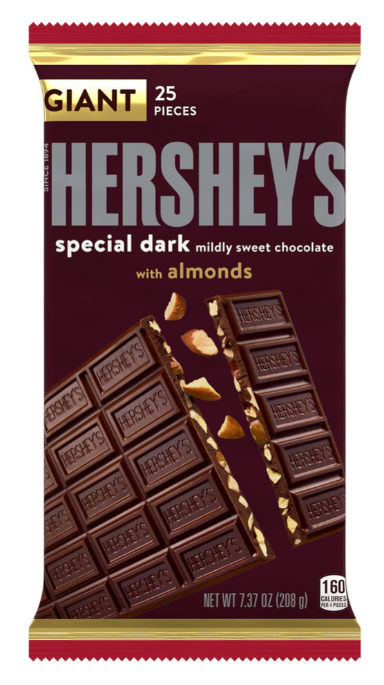 허쉬 마일드리 스위트 스페셜 다크 아몬드 초콜렛바 208g 2개 (416g)