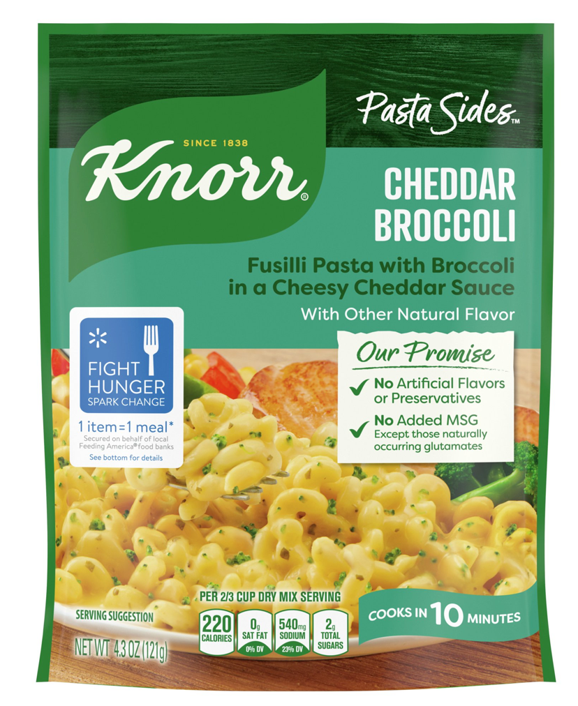 크노르 Knorr 체다 브로콜리 파스타 사이드 121g 6팩 (726g)