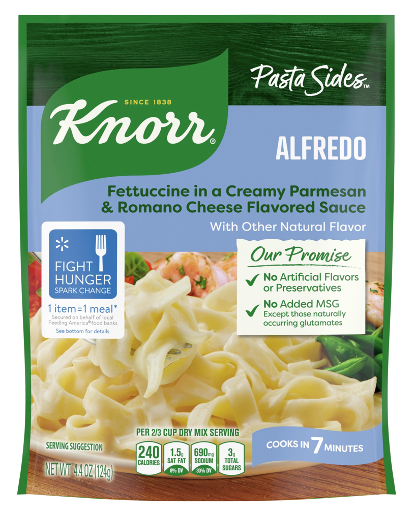 크노르 Knorr 알프레도 파스타 사이드 124g 6팩 (744g)