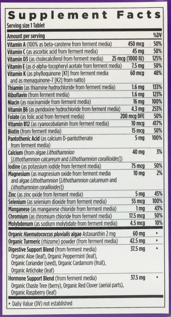 뉴챕터 NewChapter 우먼즈 원데일리 55+ *발효* 종합비타민 48정