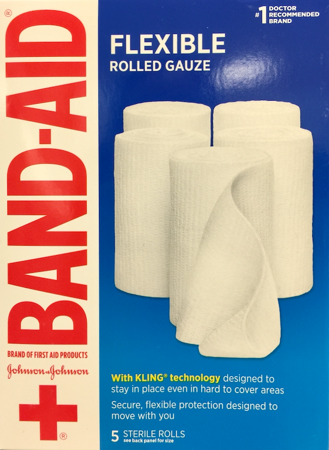 밴드에이드 Bandaid 멸균 셀프접착 거즈 10cm x 1.8m 5롤