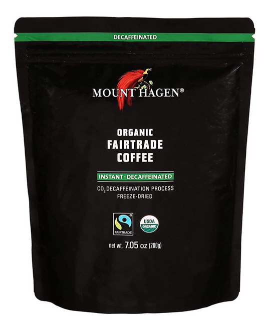 마운트하겐 Mount Hagen 유기농 파푸아뉴기니 디카페인 인스턴트 커피 200g 2ct (400g)