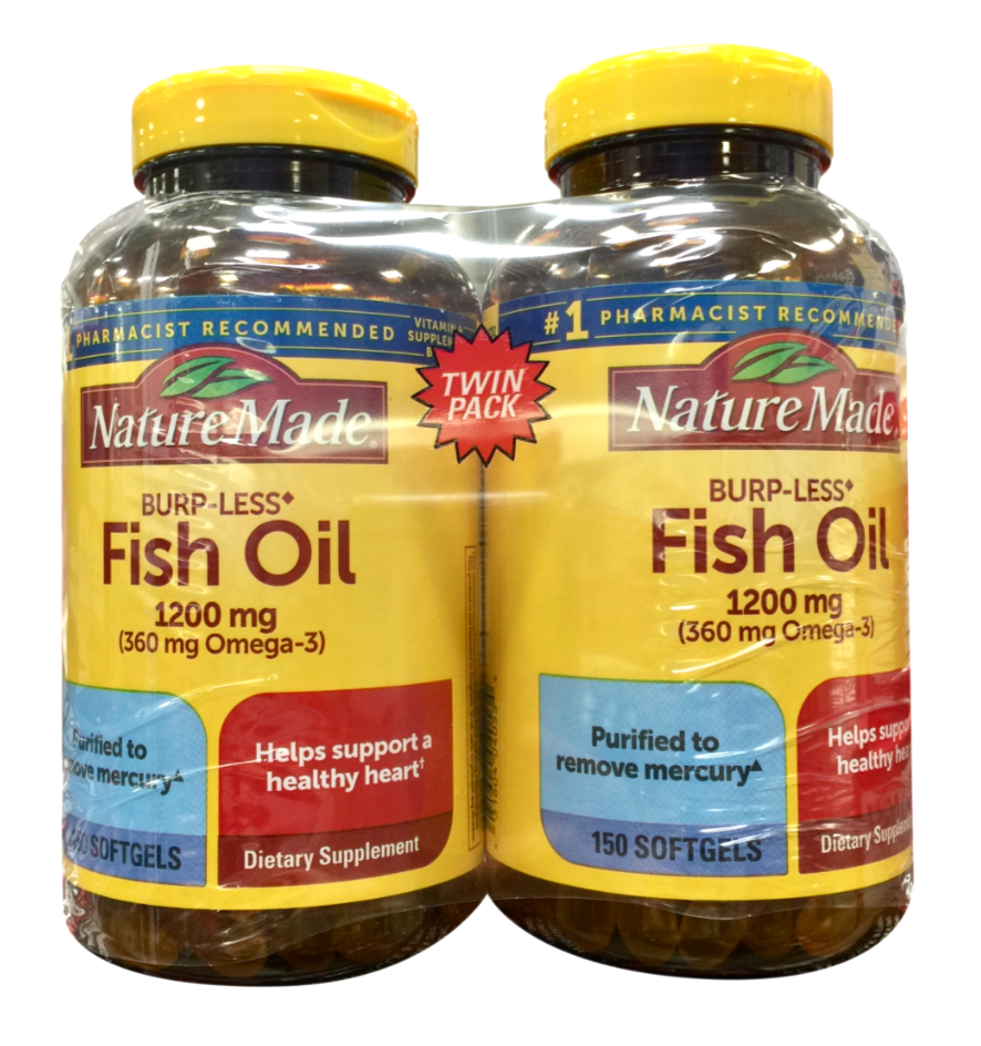 네이처메이드 버프리스 피시오일 1200mg 150정 2병 (300정)