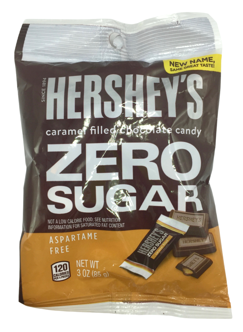 허쉬 제로슈가 아스파담-프리 카라멜 밀크초콜렛 85g