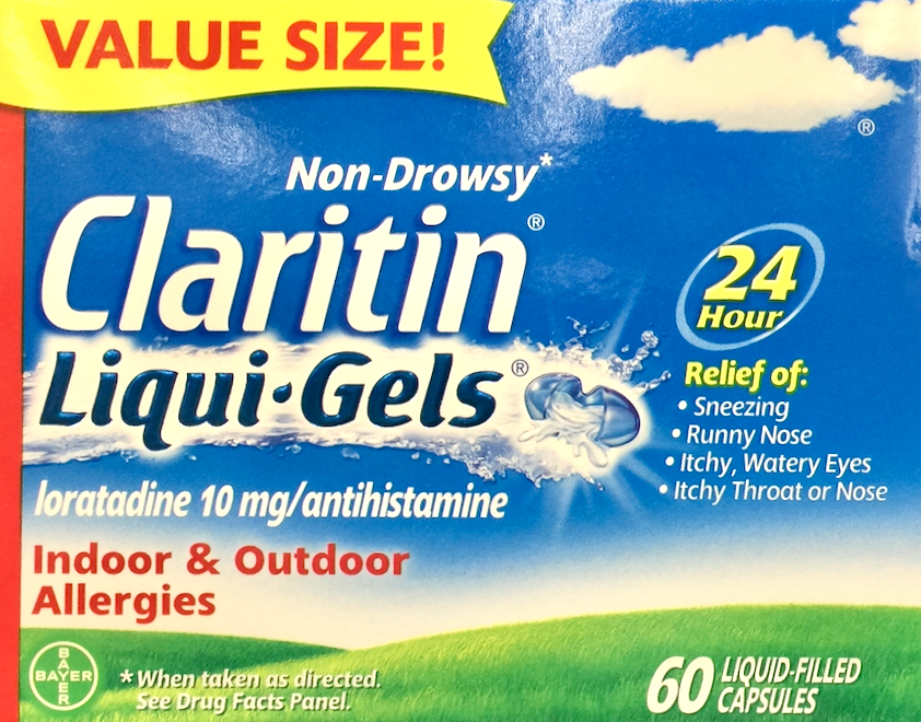 6+ 바이엘 클라리틴 로라타딘 10mg 24시간 알러지 릴리프 리퀴젤 60정
