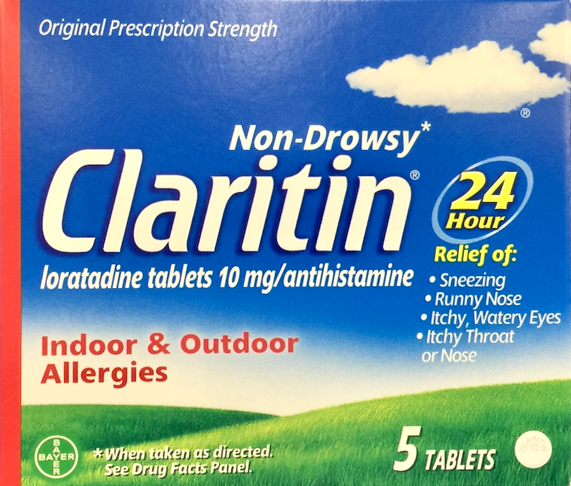 6+ 바이엘 클라리틴 로라타딘 10mg 24시간 알러지 릴리프 5정 2팩 (10정)