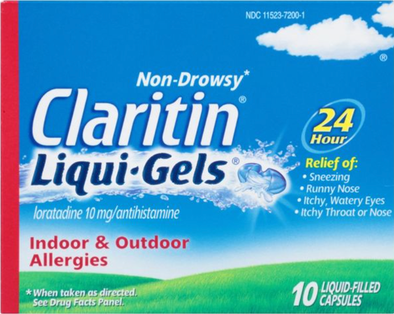 6+ 바이엘 클라리틴 로라타딘 10mg 24시간 알러지 릴리프 리퀴젤 10정