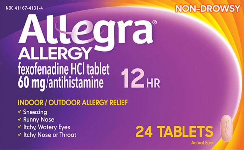 알레그라 펙소페나딘 60mg 12시간 알레르기 완화 항히스타민정 24정
