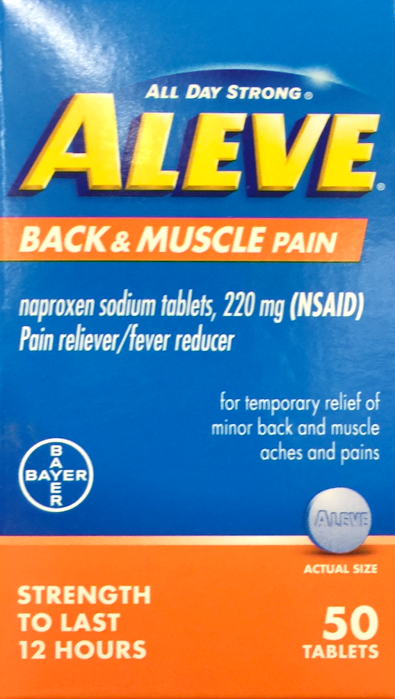 바이엘 알레브 나프록센나트륨 220mg 요통 & 근육통 50정