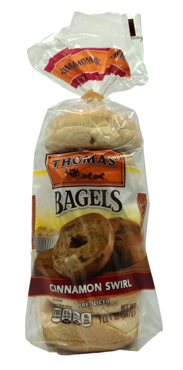 토마스 Thomas 시나몬 스월 베이글 6pc (567g)