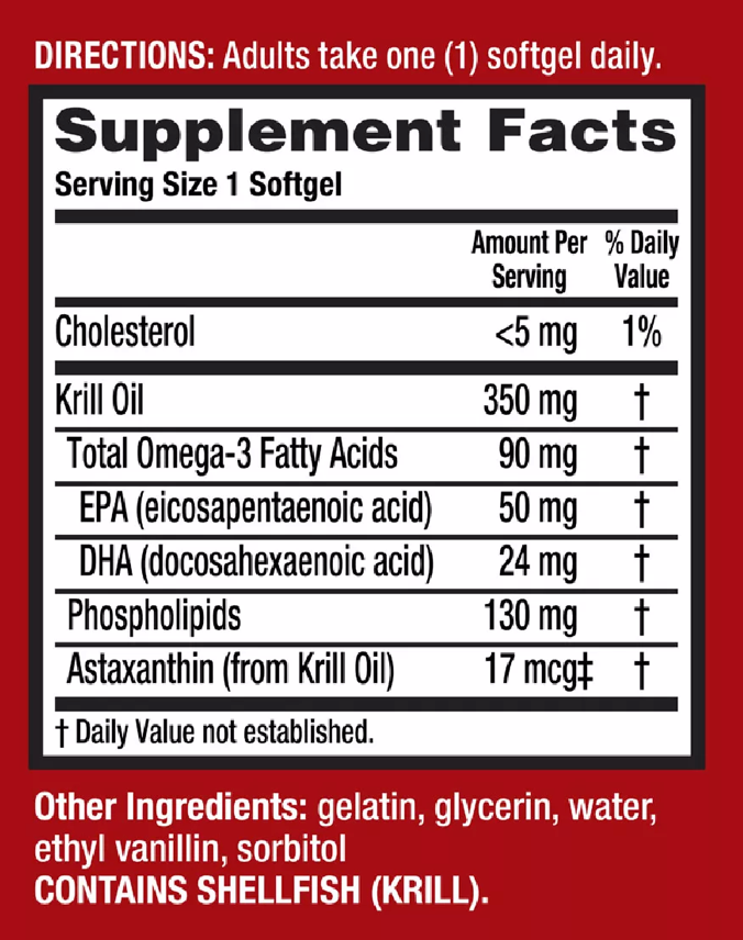 쉬프 Shiff 메가레드 수페리어 오메가-3 크릴 오일 350mg 130정