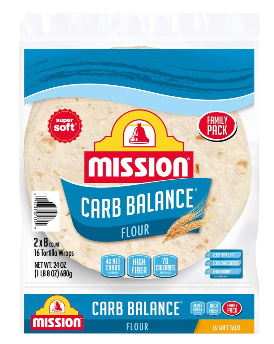 미션 Mission 카브발란스 소프트 타코 16ct (680g) *케토친화*
