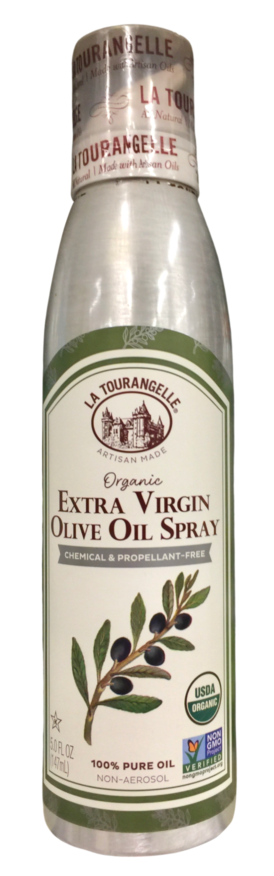 라투랑젤 La Tourangelle 유기농/Non-GMO 엑스트라 버진 올리브 오일 스프레이 147ml