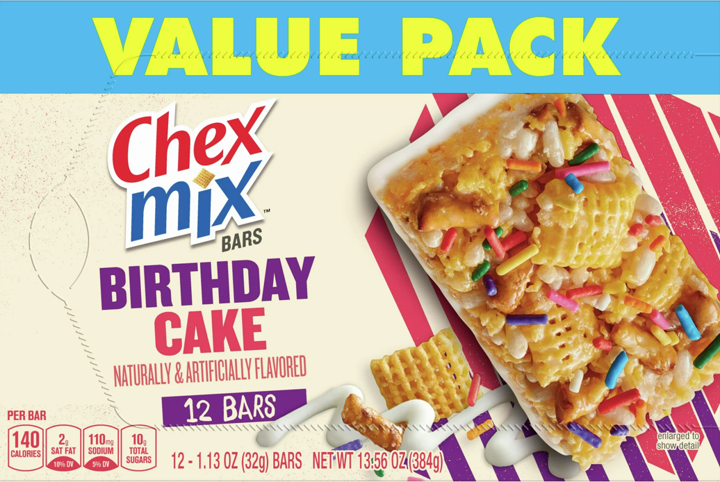제너럴밀즈 General Mills 생일케이크 첵스믹스 스낵바 12pc (384g)