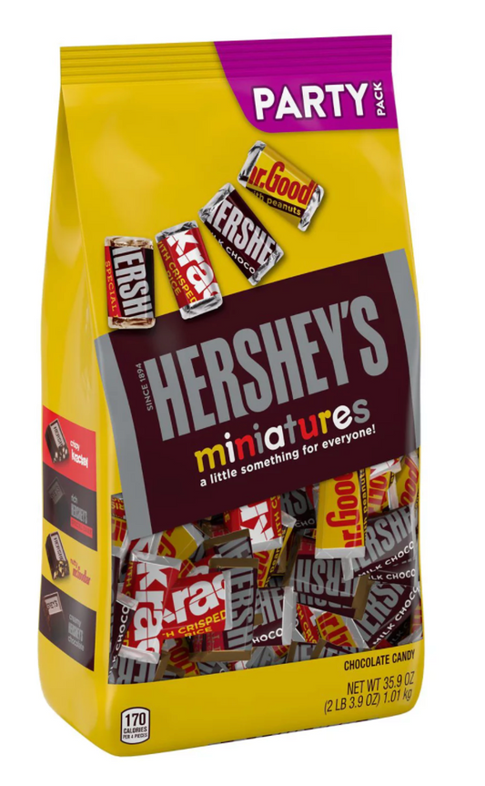 허쉬 Hershey's 미니어처스 초콜렛 4가지맛 파티팩 (1.01kg)