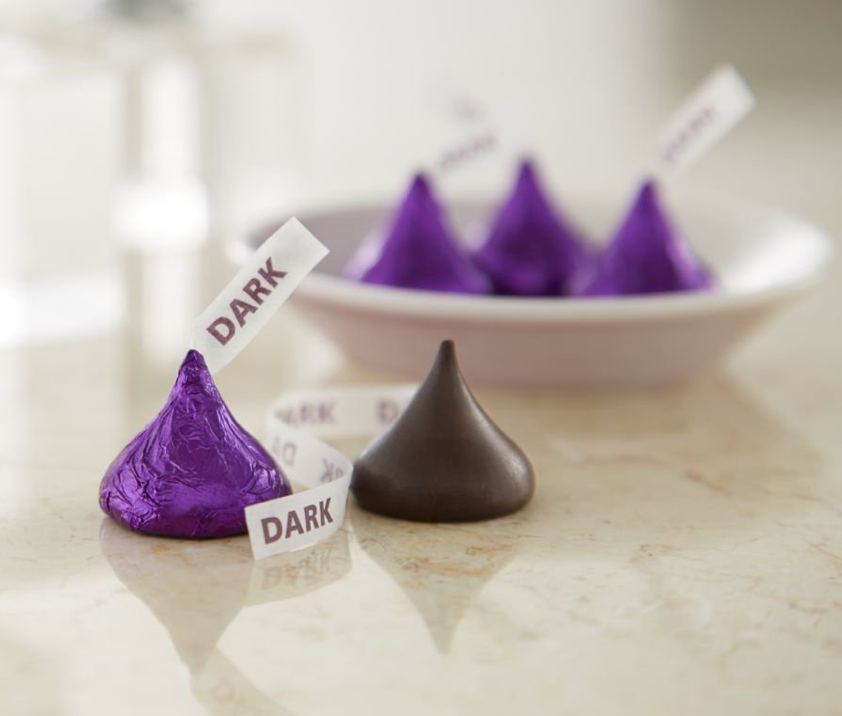 허쉬 키세스 글루텐-프리 스페셜 다크 마일드리 스위트 초콜렛 283g