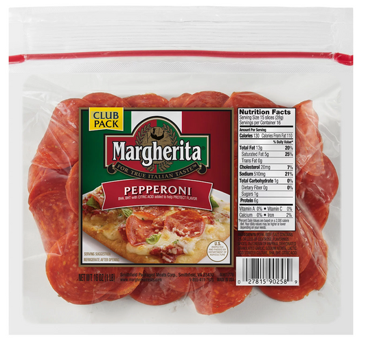 마게리타 Margherita 페퍼로니 슬라이스 453g 2개 (906g) #쇠고기/돼지고기