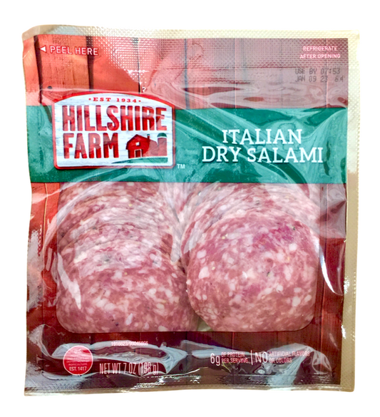 힐샤이어팜 Hillshire Farm BHT-프리 이탈리안 드라이 살라미 슬라이스 198g 2팩 (396g) #무설탕/돼지고기