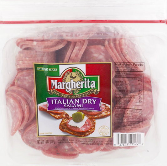 마게리타 Margherita 이탈리안 드라이 살라미 슬라이스 397g #돼지고기