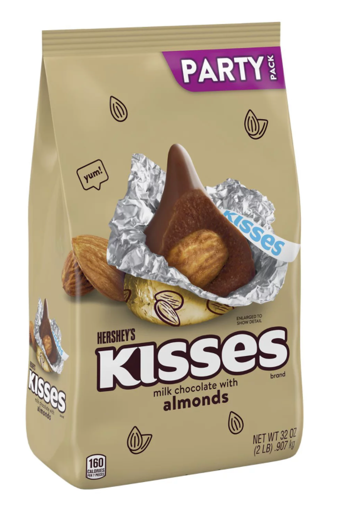 허쉬 키세스 글루텐-프리 아몬드 밀크초콜렛 파티팩 907g