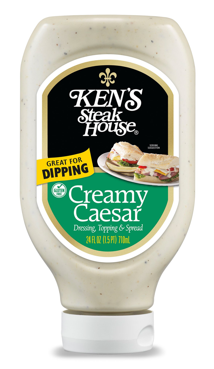 켄즈 Ken's 슈가/글루텐-프리 크리미 시저 드레싱 710ml