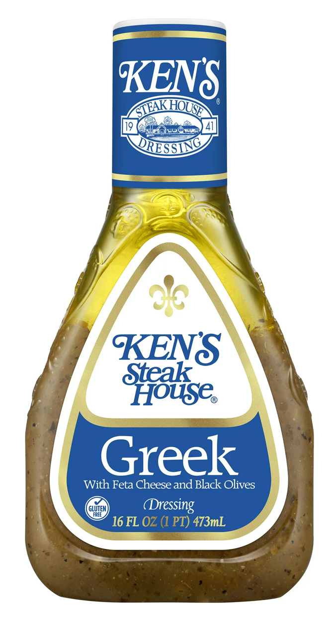 켄즈 Ken's 글루텐-프리 그리크 드레싱 ft. 페타치즈 & 블랙올리브 473ml