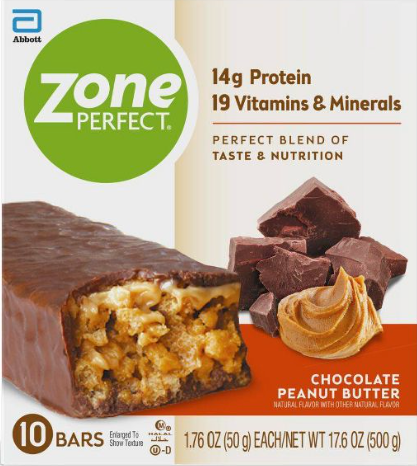 애보트 Abbott 존퍼펙트 초콜렛 땅콩버터 단백질바 10ct (500g) *단백질 14g*