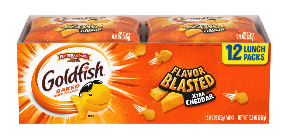 페퍼리지팜 Pepperidge Farm 골드피시 엑스트라 체다 26g 12ct (308g)