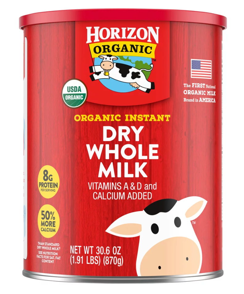 호라이즌 유기농/Non-GMO rBST-프리 우유 가루 870g 2개 (1.74kg)