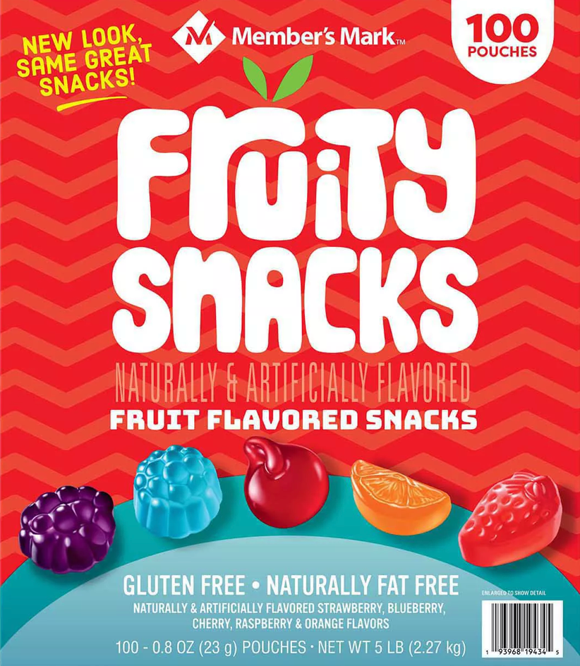 멤버스마크 글루텐-프리 과일 구미 100팩 (2.27kg)