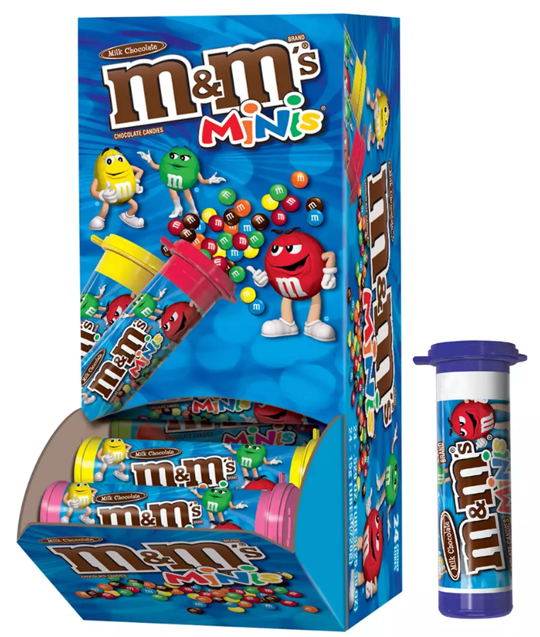 마스 Mars M&M's 엠앤엠 미니스 튜브 28g 24ct (672g)