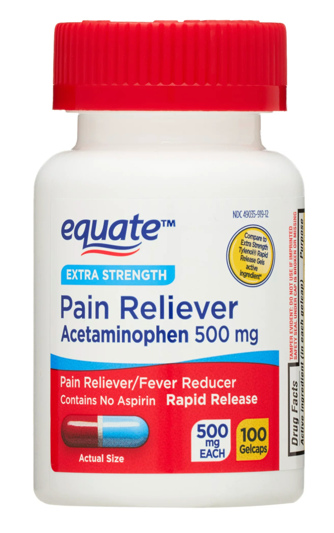 이퀘이트 아세트아미노펜 500mg 속방형 젤캡 100정