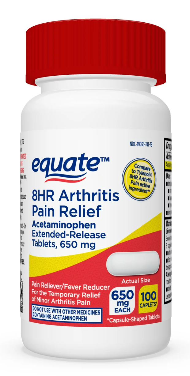 이퀘이트 아세트아미노펜 650mg 8시간 서방형 100정