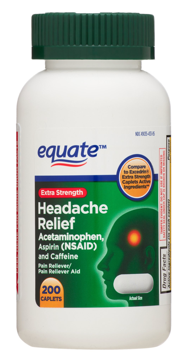 이퀘이트 아세트아미노펜 & 아스피린 두통완화 200정