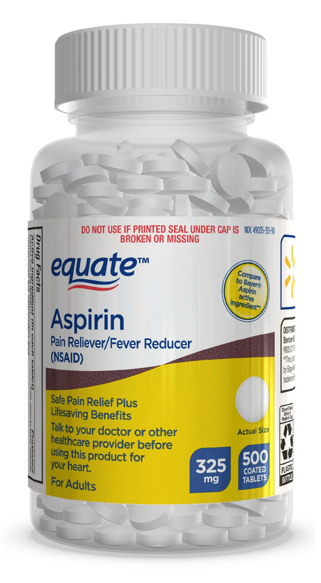 이퀘이트 아스피린 325mg 500정
