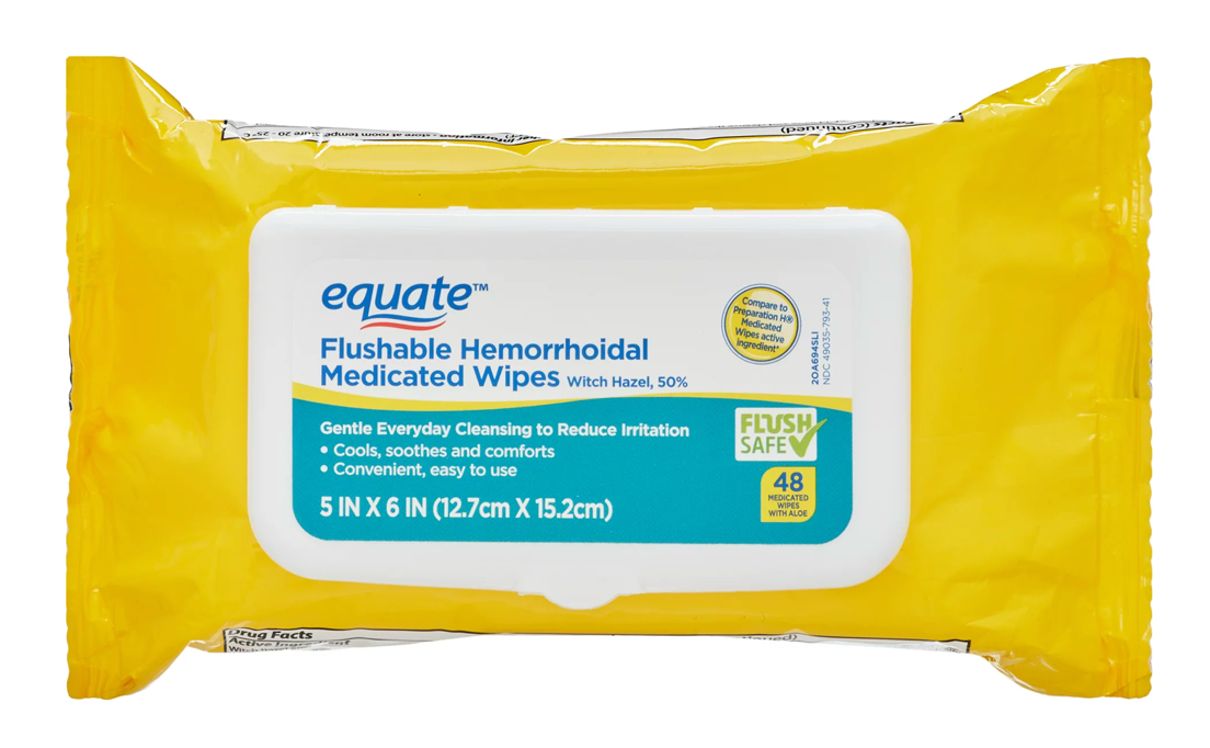 이퀘이트 치질 물티슈 48매 2팩 (96매)