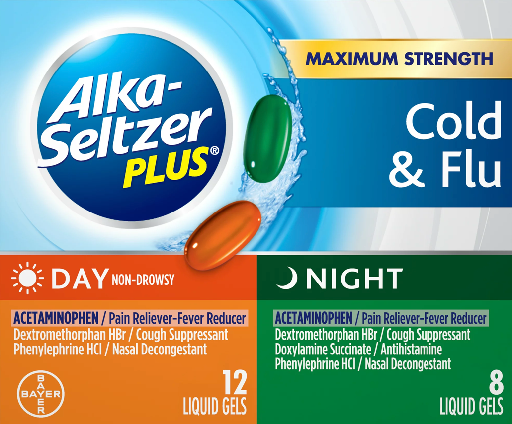 바이엘 알카셀쳐 감기 & 독감 리퀴드젤 20정