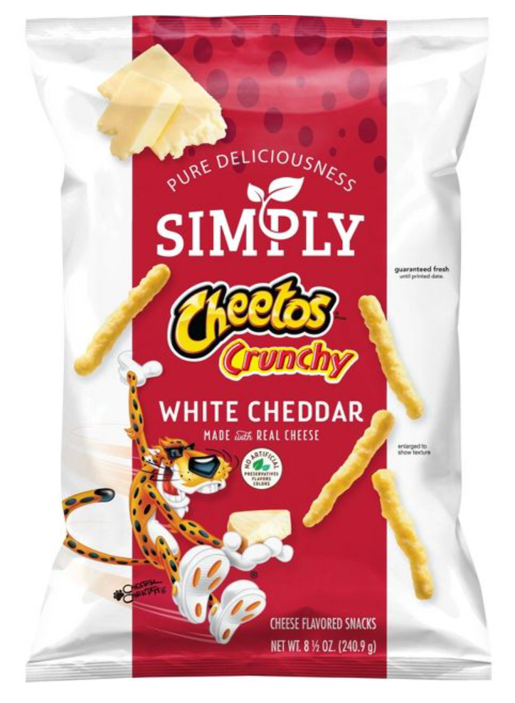 프리토레이 FritoLay 심플리 치토스 글루텐-프리 화이트 체다 크런치 240g